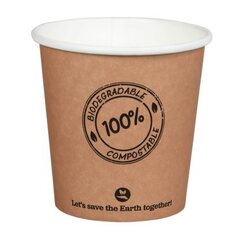 100x BIO Pappbecher 100ml Ø6.2cm -10°C bis 100°C