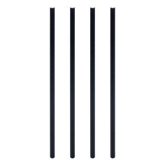 Trinkhalme aus Papier dick schwarz Ø8mm 25cm 