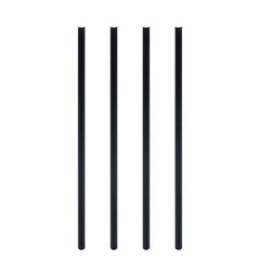 Trinkhalme aus Papier dick schwarz Ø8mm 25cm 