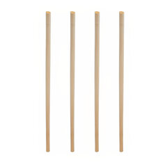 100x Trinkhalme aus Stroh natur Ø3-5mm 15cm