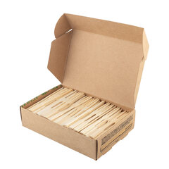 Preview: 250x Fingerfood Gabeln "Cocktail" aus Bambus 9cm