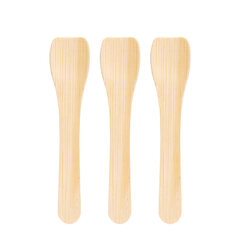 600x Eislöffel aus Bambus 9.5cm