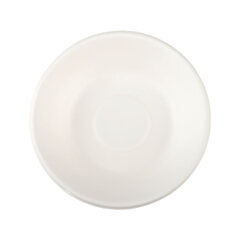 50x Schalen aus Bagasse, 450ml, naturweiß, rund Ø16cm, 50Stk.