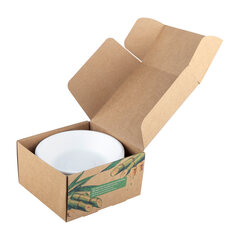Preview: 50x Schalen aus Bagasse, 450ml, naturweiß, rund Ø16cm, 50Stk.