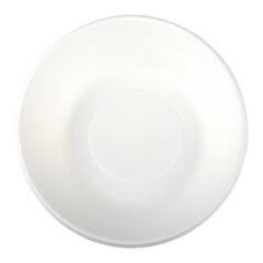 50x Schalen aus Bagasse, 680ml, naturweiß, rund Ø19cm, 50Stk.