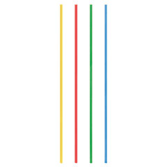 Trinkhalme aus Papier extra lang bunt Ø8mm 50cm 