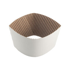 100x Isoliermanschetten für 250-300ml Becher Ø 9cm aus Karton