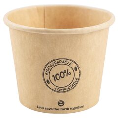 1000x BIO Dressingbecher aus Karton 80ml Ø62mm