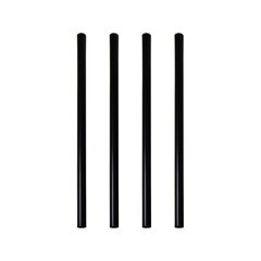1000x Trinkhalme Strohhalme Kunststoff PP Mehrweg schwarz 150 mm Ø 7mm