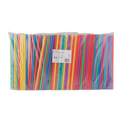 Preview: 500x Trinkhalme Strohhalme Kunststoff PP Mehrweg bunt 240 mm Ø 8mm