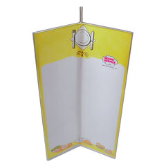 20x Tischaufsteller "Dreieck" aus Acrylglas Ø10cm 20.5cm