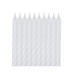 1440x Geburtstagskerzen weiß 6cm