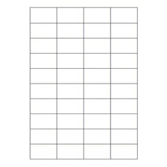 4000x Etiketten Labels selbstklebend weiß 52.5 x 29.7mm auf DIN A4