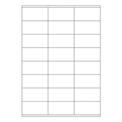 2400x Etiketten Labels selbstklebend weiß 70 x 36mm auf DIN A4