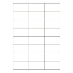 120000x Etiketten Labels selbstklebend weiß 70 x 37.1mm auf DIN A4