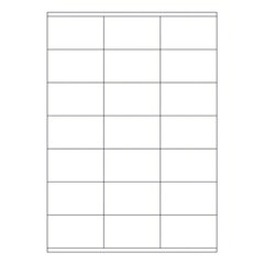 2100x Etiketten Labels selbstklebend weiß 70 x 41mm auf DIN A4