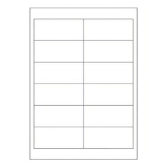 60000x Etiketten Labels selbstklebend weiß 97 x 42.3mm auf DIN A4