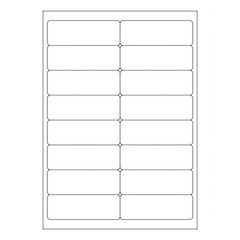 80000x Etiketten Labels selbstklebend weiß 99.1 x 33.9mm auf DIN A4