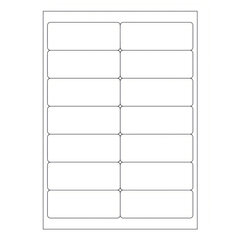 70000x Etiketten Labels selbstklebend weiß 99.1 x 38.1mm auf DIN A4