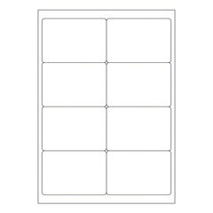 80000x Etiketten Labels selbstklebend weiß 99.1 x 67.7mm auf DIN A4