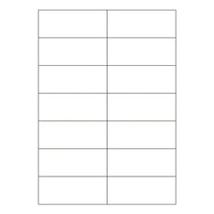 14000x Etiketten Labels selbstklebend weiß 105 x 42.3mm auf DIN A4