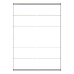 12000x Etiketten Labels selbstklebend weiß 105 x 48mm auf DIN A4