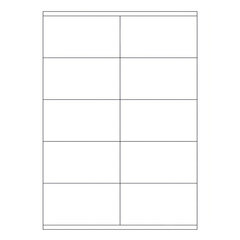 10000x Etiketten Labels selbstklebend weiß 105 x 57mm auf DIN A4