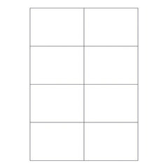 8000x Etiketten Labels selbstklebend weiß 105 x 74mm auf DIN A4