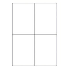 4000x Etiketten Labels selbstklebend weiß 105 x 148.5mm auf DIN A4