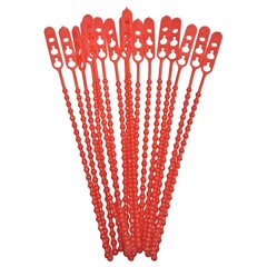 100x Schnellbinder Blitzbinder Länge 190mm wiederverschließbar rot