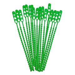 100x Schnellbinder Blitzbinder Länge 245mm wiederverschließbar grün