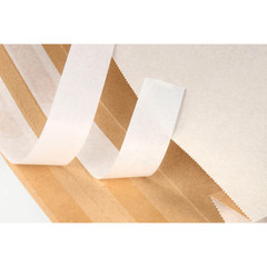 Preview: 1x Faltenbeutel mit Doppelfixverschluss aus Kraftpapier 120 g/m² 300x80x430 + 110mm