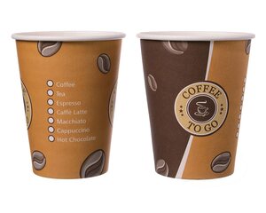 Preview: 50x Kaffeebecher Topline "Coffee to go" Pappe beschichtet 12oz. 300 ml