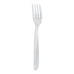 100x Gabel Mehrweg spülmaschinengeeignet PS 18cm transparent 