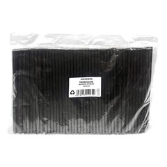 Preview: 750x Trinkhalme Strohhalme Kunststoff PP Mehrweg schwarz 240 mm Ø 8mm