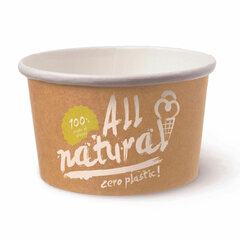 11000x BIO Eisbecher Pappe FSC® 360 ml ALL NATURAL ohne Kunststoffbeschichtung