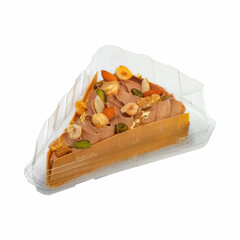 Preview: 880x Torteneck Klappbox APET dreieckig 15 x 11 x 8cm