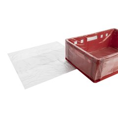 1000x Einlegesäcke Seitenfaltensäcke 220 x 150 x 700mm gelocht transparent