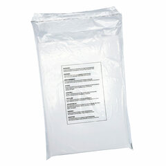 100x Adhäsionsverschlussbeutel LDPE mit Warntext gelocht 250 x 350mm 30my