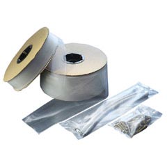 1 Rolle Schlauchfolie  100mm breit  200my extra stark transparent 250 lfm.