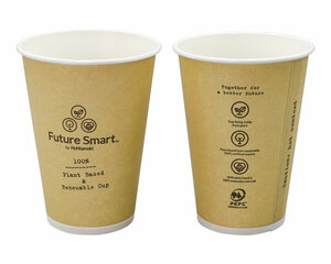 Preview: 100x Huhtamaki BIO Automatenbecher Kaffeebecher Pappe Future Smart 180 ml 
