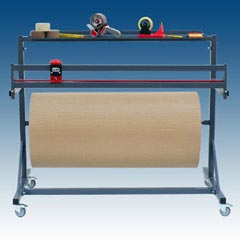 Schneidständer mit stabiler Arbeitsplatte feststehend Rollenbreite 125cm