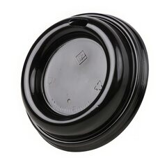 Domdeckel TUBE schwarz für Pappbecher COFFEE TO GO mit 80mm Ø 