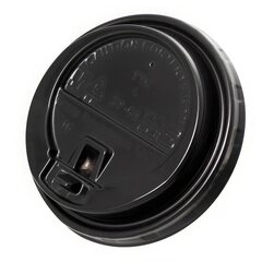 1000x Domdeckel mit Verschlußklappe schwarz für Pappbecher COFFEE TO GO 90mm Ø