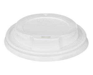 Domdeckel weiß für Pappbecher COFFEE TO GO mit 90mm Ø 