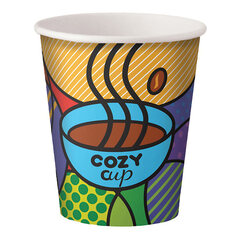 50x Kaffeebecher CoffeeToGo Pappbecher Design COZY CUP 200ml