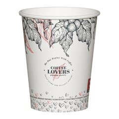 50x Kaffeebecher CoffeeToGo Pappbecher Design COFFEE LOVERS 200ml (270ml)