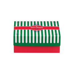 Preview: 95x Keksbox Gebäckkarton mit Alubeschichtung "Weihnachten" 220 x 220 x 80mm