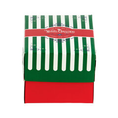 Preview: 2200x Keksbox Gebäckkarton mit Alubeschichtung "Weihnachten" 130 x 100 x 80mm