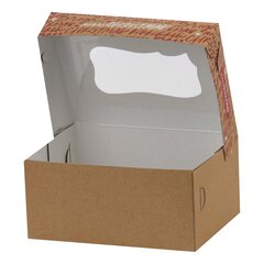 Preview: Keksbox Gebäckkarton mit PET Beschichtung & Sichtfenster "Weihnachten" 170x126x78mm 